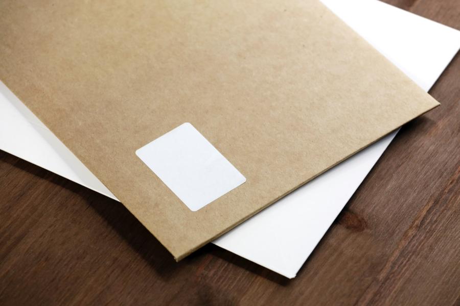 blank envelopes